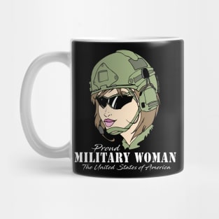 Proud Military Woman  V1    (dark tees) Mug